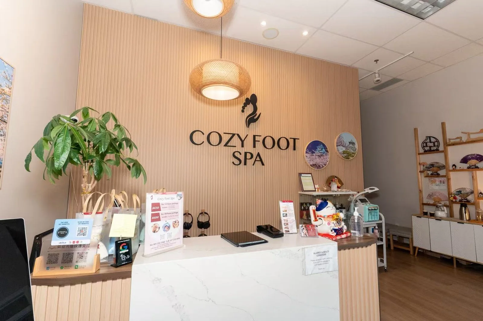 Cozy Foot Spa atmosphere